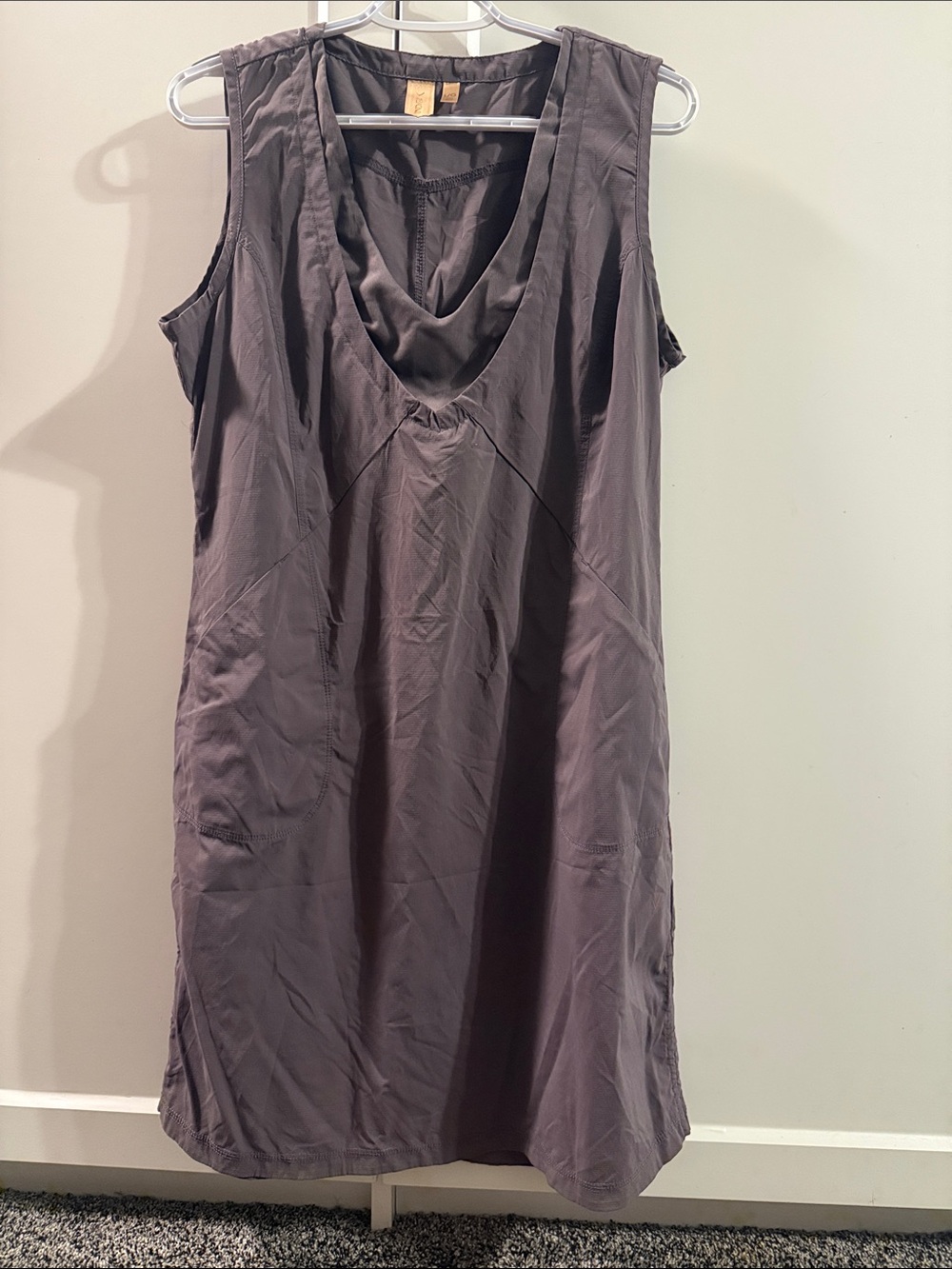 Indyeva Liike III Black Sleeveless Quick Dry Travel Dress Large